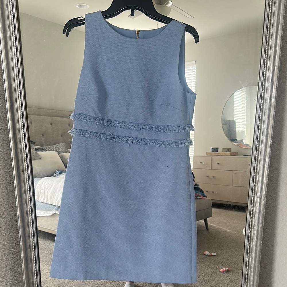 Elegant Blue Sleeveless Dress
